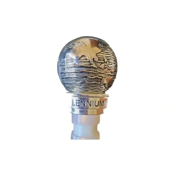 Neiman Marcus Commemorative Silver Bottle Stopper 2000 Millennial - Picture 5 of 6